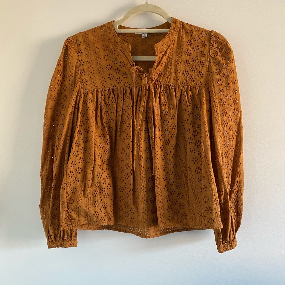 Madewell Eyelet Blouse.